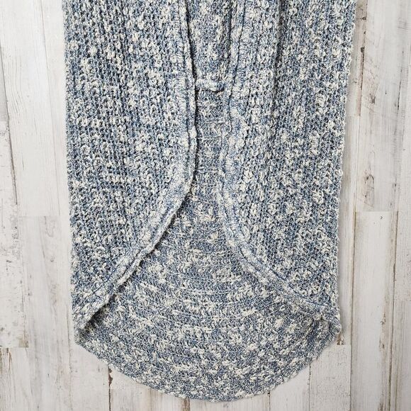 Sun & Shadow Cardigan Vest Sweater Blue Ivory Size Medium - Picture 12 of 12